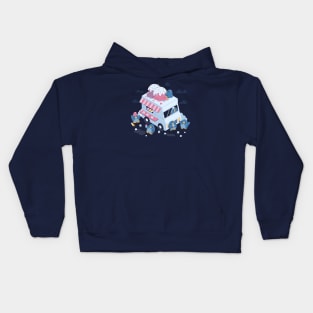 Frozen Truck Kawaii Penguins by Tobe Fonseca Kids Hoodie